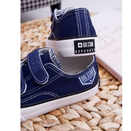 Dječje tenisice Big Star s čičak tamnoplavom FF374064 mornarsko plava 2