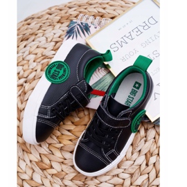 Dječje cipele Tenisice Big Star s čičak crnom FF374087 crna 2