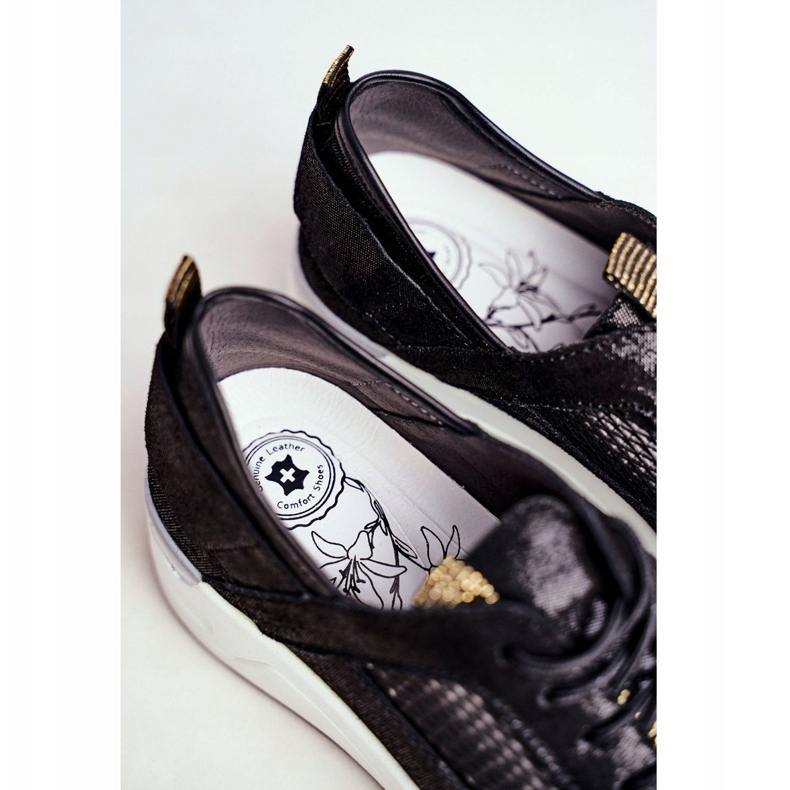 EVE Ženske sportske cipele Koža Crna Crna Love Me 1