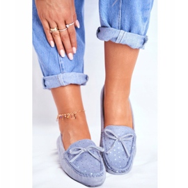 Ženske mokasine Suede S.Barski A199 Blue Wannabe plava 2