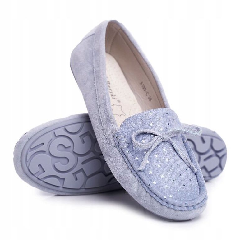 Ženske mokasine Suede S.Barski A199 Blue Wannabe plava 1