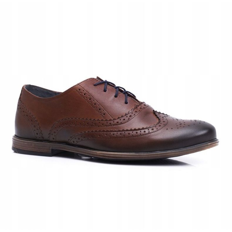 Muške cipele Brogues Casual Nikopol Leather Brown 1733 smeđa 1