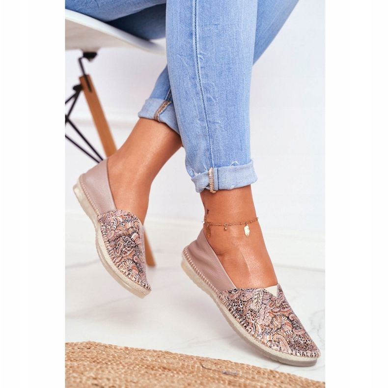 Ženske balerinke Maciejka Kožna Bež 01930-59 / 00-0 2