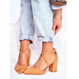 PS1 Ženske pumpe na peti u prometu Spitz Camel smeđa 1