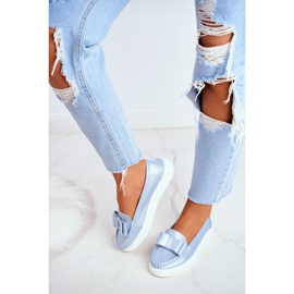 S.Barski Ženske natikače u kožnoj plavoj boji Lovren plava 2