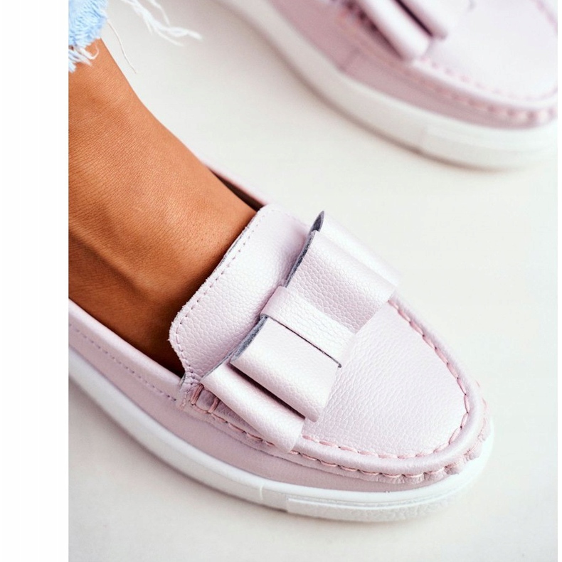 S.Barski Ženske natikače u kožnoj ružičastoj boji Lovren ružičasta 1