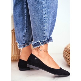 Ženske balerinke od antilopa Sergio Leone BL611 Black Nemsis crno 2