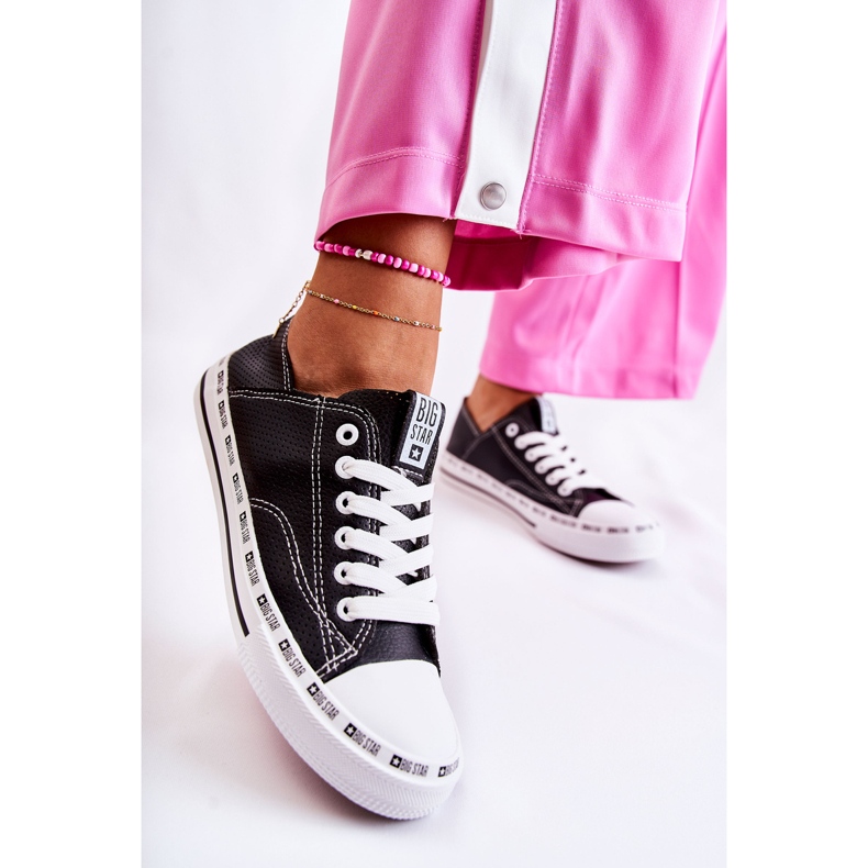 Ženske tenisice Big Star Openwork Black FF274023 crno 2