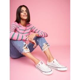 Ženske tenisice Cross Jeans White Mesh FF2R4016C bijela 1