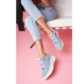 Ženske sportske kožne cipele GOE Blue FF2N3013 plava 1