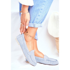 Ženske natikače Sergio Leone Suede Blue MK722 plava 1