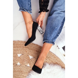 Ženske pumpe na petu Sergio Leone crne PB216 crna 1