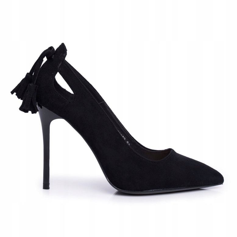 PS1 Ženske antilop štikle sa špic crnim levenom crna 1