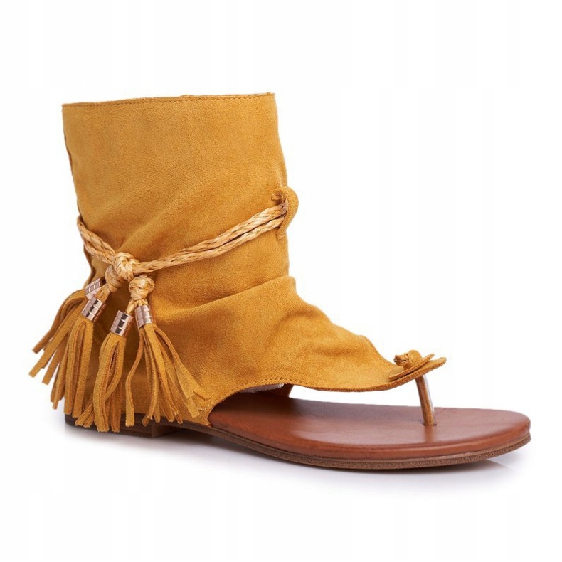 PS1 Ženske sandale Japanke sa drškom žute SL1011 Madrit žuta boja 1