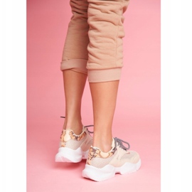 PS1 Ženske sportske cipele Snakeskin Beige Giselle bež 2