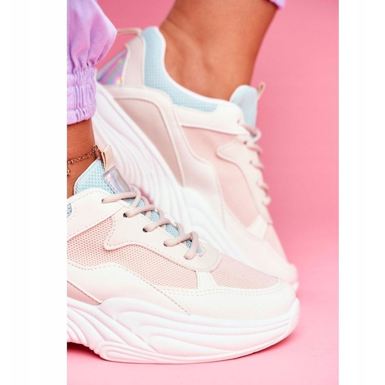 PS1 Ženske sportske cipele Šarene bež boje Pinner bijela 1