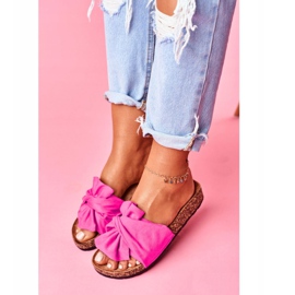 PS1 Ženske papuče na plutenim mašnicama Fuchsia Felis ružičasta 2