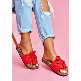 PS1 Ženske papuče na plutenim mašnicama Crveni Felis crvena 1