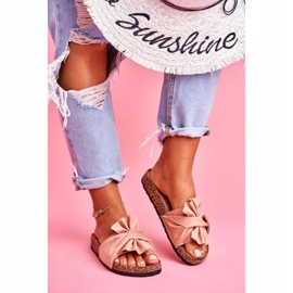 PS1 Ženske papuče na mašnicama od pluta bež felisa 1