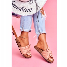 PS1 Ženske papuče na mašnicama od pluta bež felisa 2