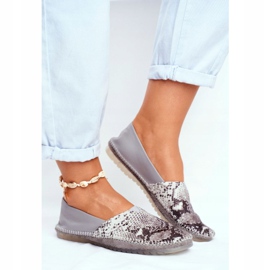 Ženske balerinke Maciejka kožna siva 01930-66 / 00-0 1