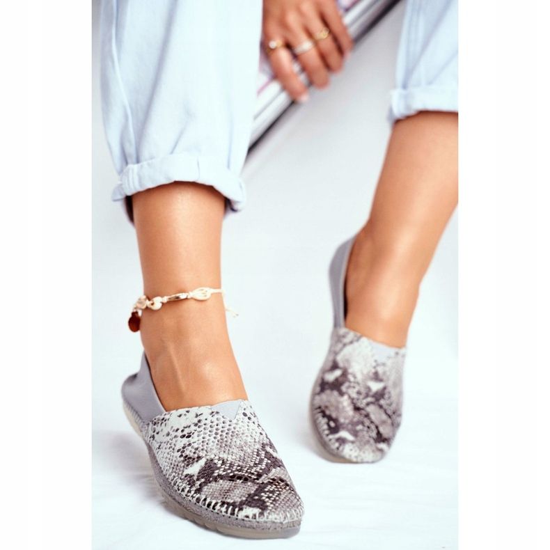 Ženske balerinke Maciejka kožna siva 01930-66 / 00-0 2