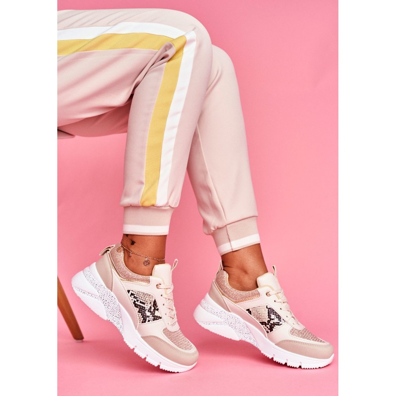 SEA Ženske sportske cipele Glitter Beige Paloma bež 2