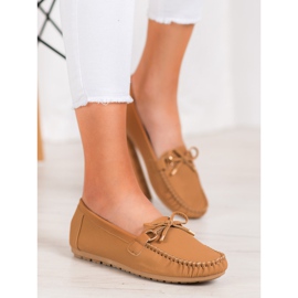 Diamantique Smeđe mokasine od eko kože smeđa 1