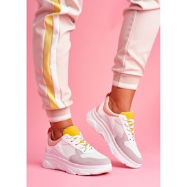 BUGO Ženske sportske cipele Pink i White Fresno bijela ružičasta 1