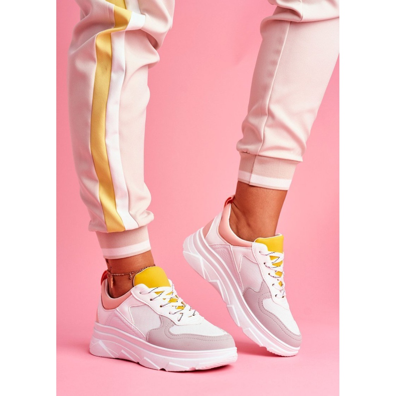 BUGO Ženske sportske cipele Pink i White Fresno bijela ružičasta 1