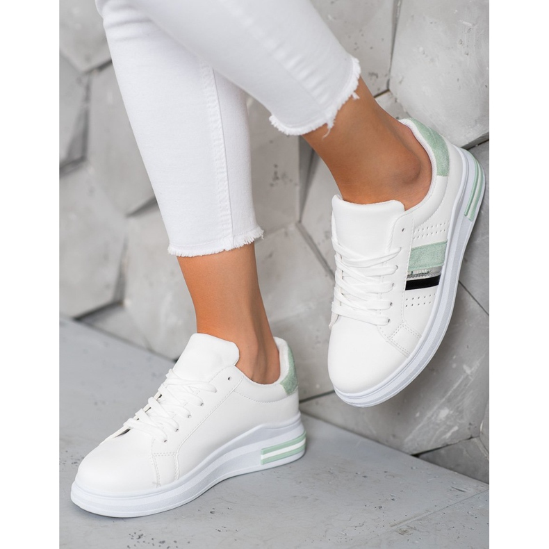 SHELOVET Elegantne tenisice bijela 1