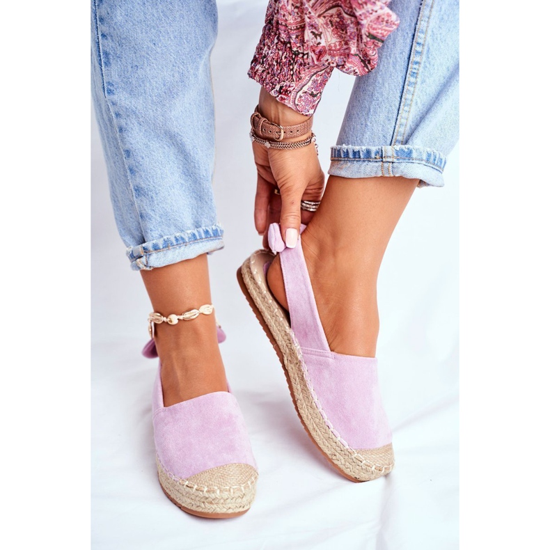 FRJ Ženske espadrile antilop ljubičasta kontura 1
