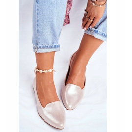 Ženske balerinke Sergio Leone bež zlato BL610 zlatna 1