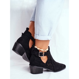 Bellucci Ženske proljetne čizme s krojem Crna Rita crno 2