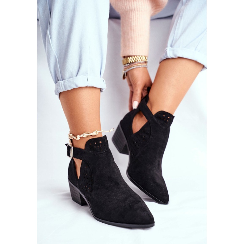 Bellucci Ženske proljetne čizme s krojem Crna Rita 1