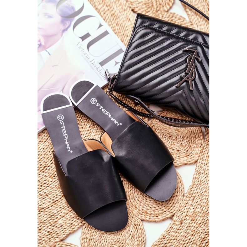 HAN Ženske papuče Ravne crne Mimios crna 2