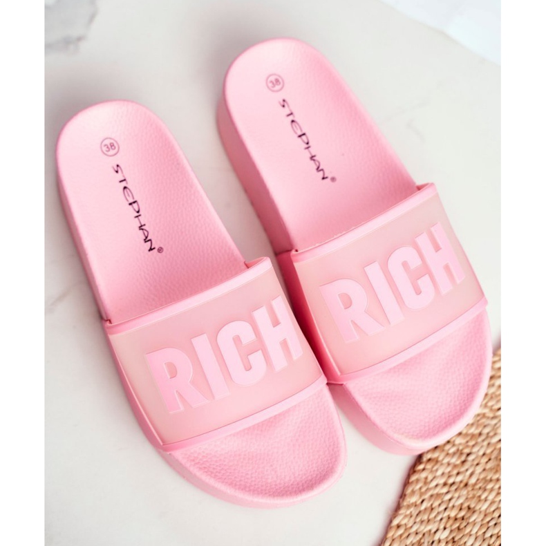 SEA Ženske papuče na platformi Pink Rich ružičasta 1
