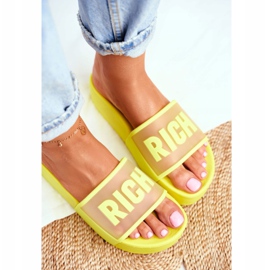 PS1 Ženske papuče na platformi Žuta Bogata žuta boja 2
