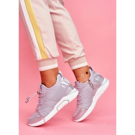 SEA Ženske sportske cipele s patentnim zatvaračem i utorom u sivom terfinu siva 2