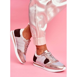 Moow Ženske sportske cipele sa sjajem srebrne Vrlo lijepe bež višebojan žuta boja 2