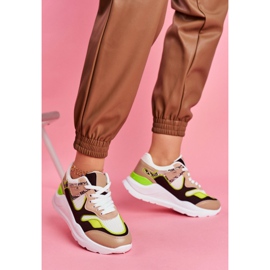 PS1 Ženske sportske cipele Tenisice White Freak bijela smeđa raznobojna 2