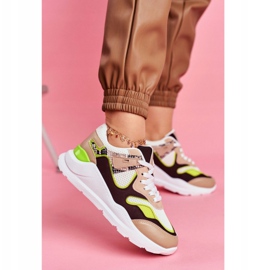 PS1 Ženske sportske cipele Tenisice White Freak bijela smeđa raznobojna 1