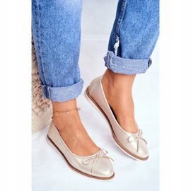 Ženske balerinke Sergio Leone zlatne BL612 zlatna 2