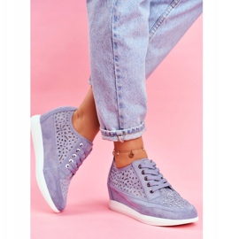 Ženske tenisice Sergio Leone Openwork Blue PB122 plava 2