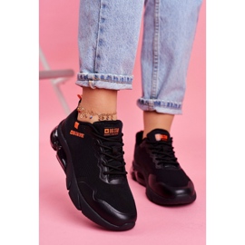 Ženske sportske cipele Tenisice Big Star Black FF274946 crno naranča 1