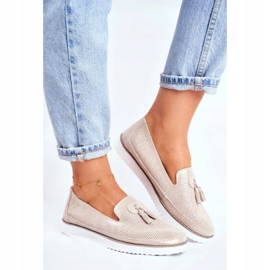 EVE Ženske natikače kožne zlatne Amore Mio zlatna 1