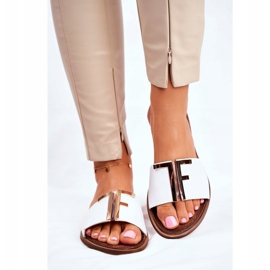 Elegantne ženske papuče bijele Nicole Dilmah bijela 1