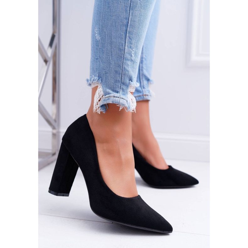 SEA Ženske pumpe na antilop crnoj jagodi crna 1