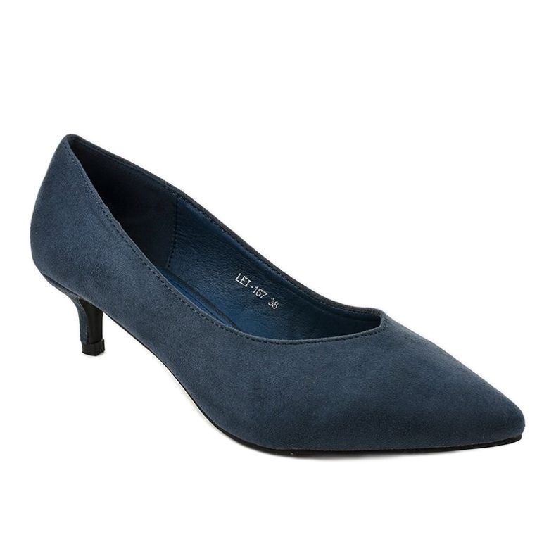 Plave pumpe na peti LEI-167 plava 1