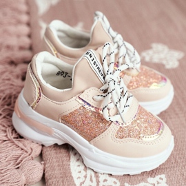 FRROCK Dječje sportske cipele s ružičastom svjetlucavom Matyldom ružičasta 1